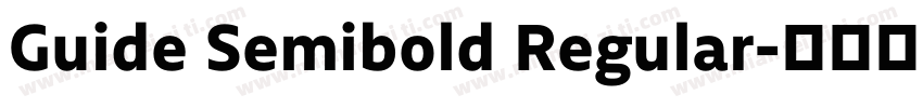 Guide Semibold Regular字体转换